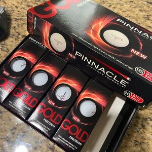 4 sleeves or 12 balls, Brand Nee in box, Pinnacle Gold golf balls